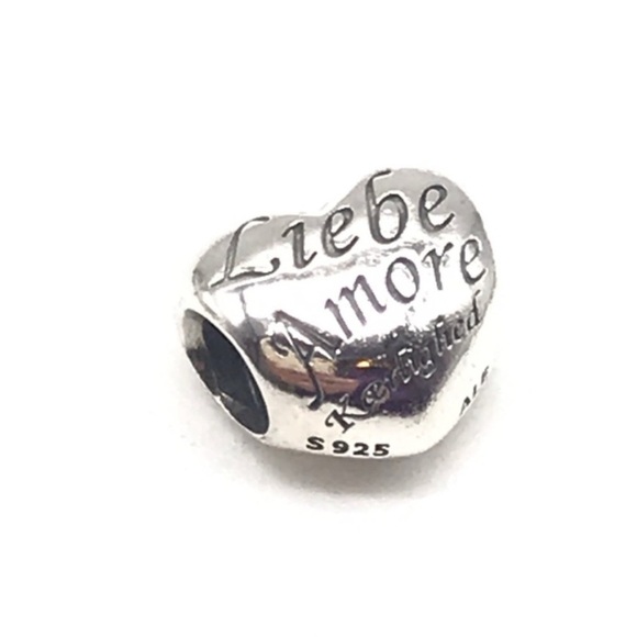Pandora Language Of Love Puffy Heart Bead Charm - Picture 2 of 4
